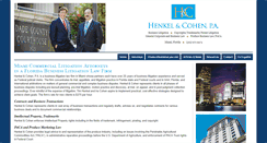 Desktop Screenshot of miamibusinesslitigators.com