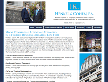 Tablet Screenshot of miamibusinesslitigators.com